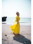 jupe longue jaune