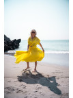 jupe longue jaune