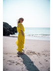 jupe longue jaune