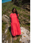 Robe longue femme coquelicot