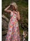 Robe longue à fleurs