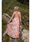 Robe longue à fleurs
