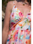 Robe longue à fleurs