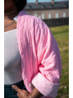 veste matelassée rose