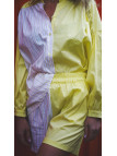 short femme jaune