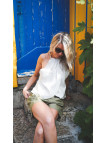 Haut en lin beige
