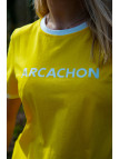 Tee shirt jaune inscription arcachon