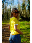 Tee shirt jaune inscription arcachon