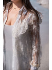 Robe longue blanche dentelle