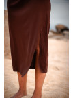 Robe longue chocolat