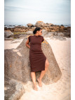 Robe longue chocolat