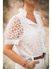 Chemise motif pâquerettes
