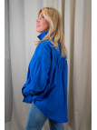 Chemise loose bleue